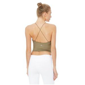 Alo Yoga Precision Bra Tank In Olive